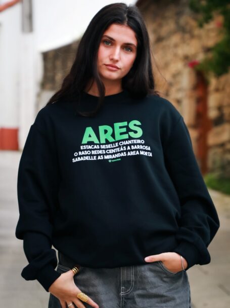 Sudadera Ares - Negra/Verde